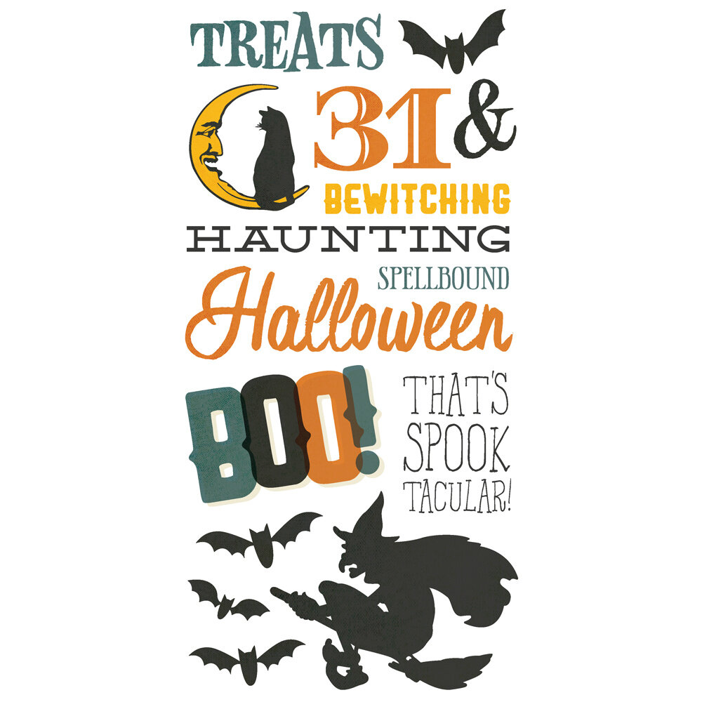 Simple Stories Simple Vintage Scary Stories Foam Stickers (22821)