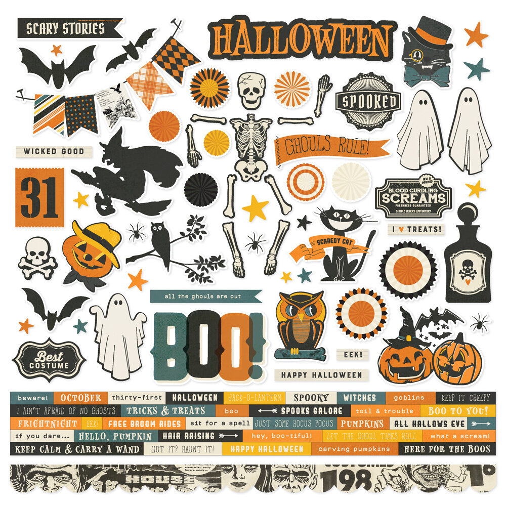 Simple Stories Simple Vintage Scary Stories Collection Kit (22800)