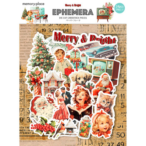 Memory Place Merry & Bright Ephemera (MP-61445) (OUTLET)