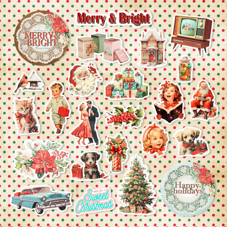 Memory Place Merry & Bright Ephemera (MP-61445) (OUTLET)