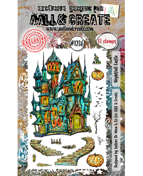 Aall and Create Stamp Set A6 Nightfall Castle (AALL-TP-1236)