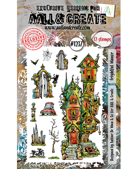 Aall and Create Stamp Set A6 Frightful Manor (AALL-TP-1237)