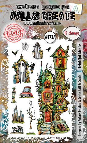 Aall and Create Stamp Set A6 Frightful Manor (AALL-TP-1237)