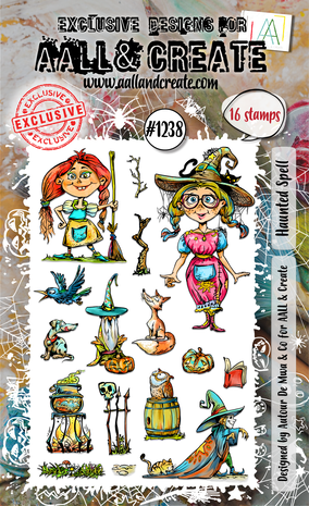 Aall and Create Stamp Set A6 Haunted Spell (AALL-TP-1238) Aall and Create Stamp Set A6 Haunted Spell (AALL-TP-1238)