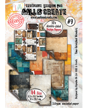 Aall and Create Design Paper A4 Time-Tarnished Wonders (AALL-PA-009)