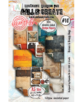 Aall and Create Design Paper A5 Bronze & Brassy Days (AALL-PA-010)
