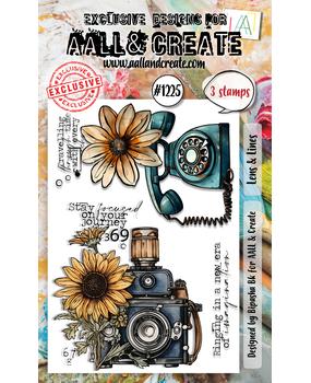 Aall and Create Stamp Set A6 Lens & Lines (AALL-TP-1225)