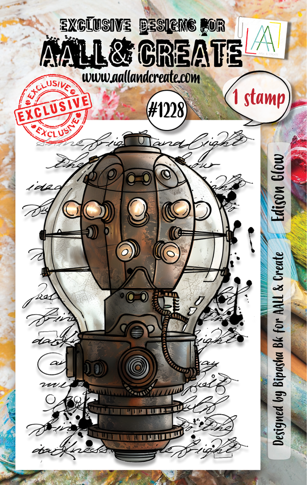 Aall and Create Stamp Set A7 Edison Glow (AALL-TP-1228)