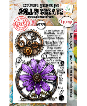 Aall and Create Stamp Set A7 Garden Gears (AALL-TP-1229)