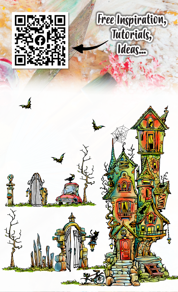 Aall and Create Stamp Set A6 Frightful Manor (AALL-TP-1237)