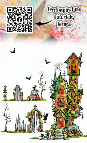 Aall and Create Stamp Set A6 Frightful Manor (AALL-TP-1237)