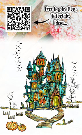 Aall and Create Stamp Set A6 Nightfall Castle (AALL-TP-1236)