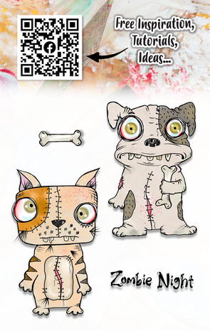 Aall and Create Stamp Set A7 Zombie Night (AALL-TP-1202) Aall and Create Stamp Set A7 Zombie Night (AALL-TP-1202)