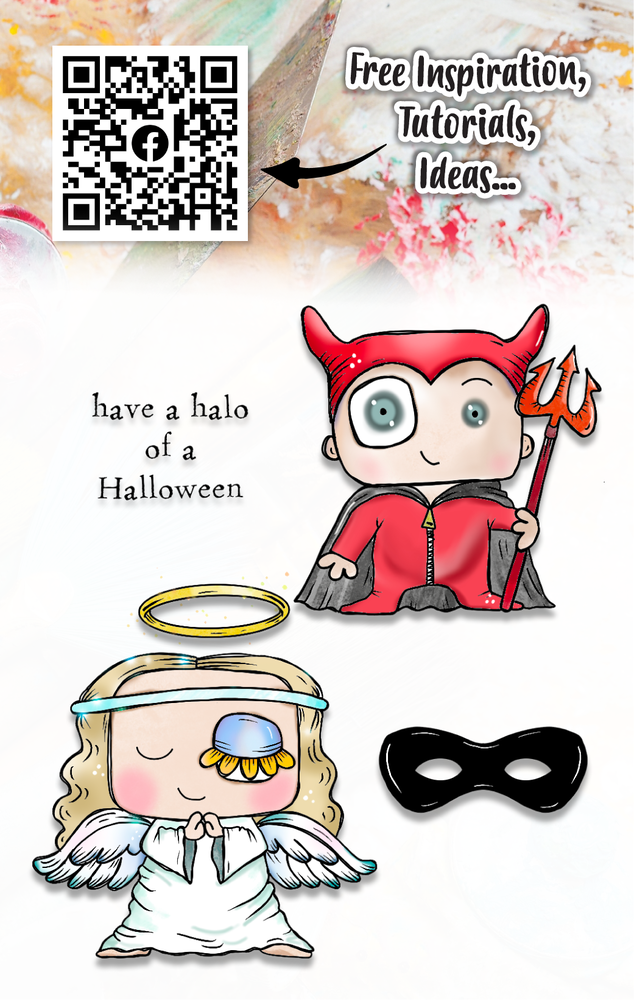 Aall and Create Stamp Set A7 Angel and Devil (AALL-TP-1201) Aall and Create Stamp Set A7 Angel and Devil (AALL-TP-1201)