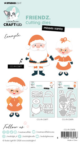 Creative Craftlab Friendz Cutting Die Misses Santa (CCL-FR-CD878) (DISCONTINUED) Creative Craftlab Friendz Cutting Die Misses Santa (CCL-FR-CD878) (DISCONTINUED)