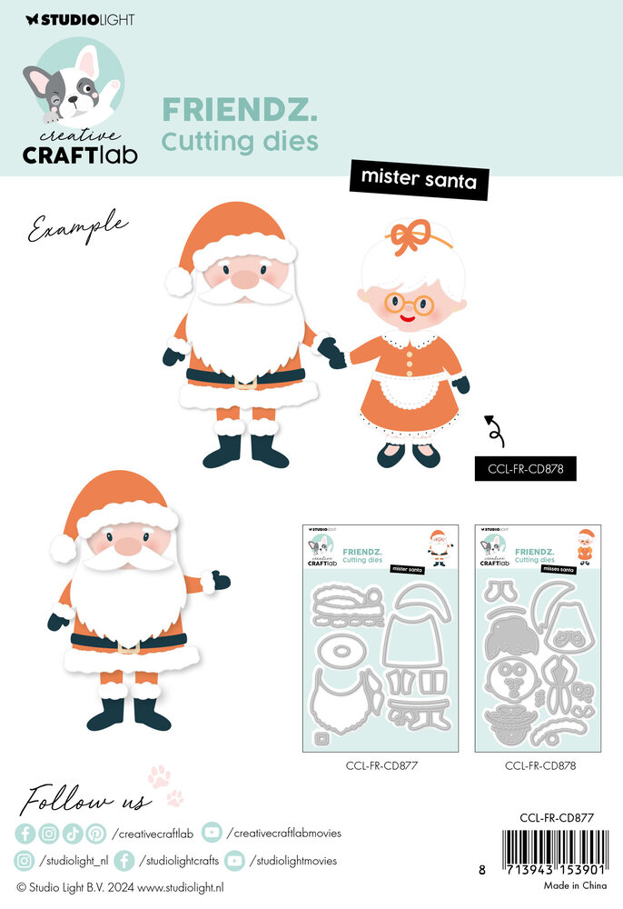 Creative Craftlab Friendz Cutting Die Mister Santa (CCL-FR-CD877) (DISCONTINUED)