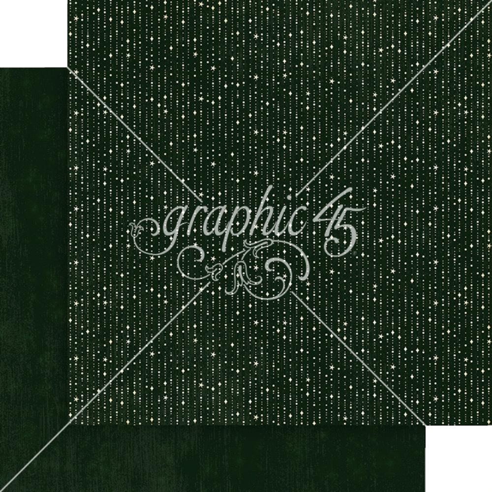 Graphic 45 Merry & Bright 12x12 Inch Patterns & Solids Pack (4502915)