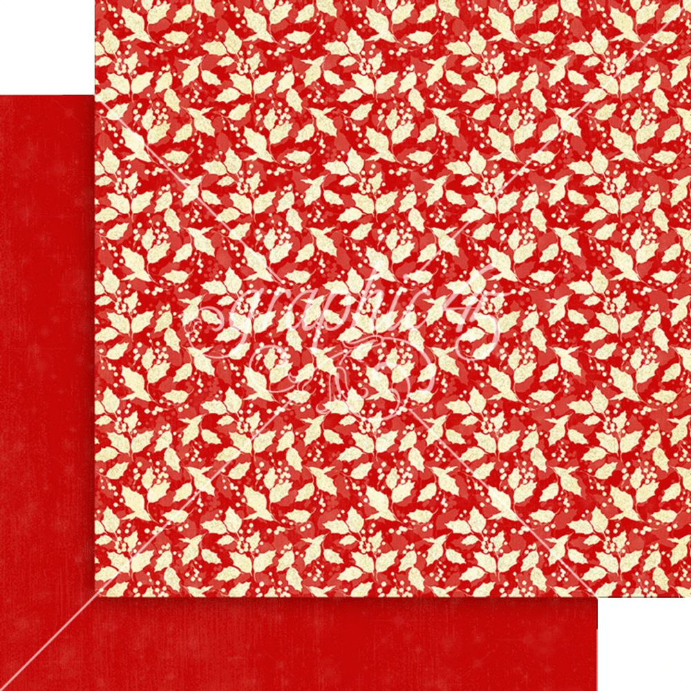 Graphic 45 Merry & Bright 12x12 Inch Patterns & Solids Pack (4502915)