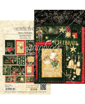 Graphic 45 Merry & Bright Journaling Cards (4502920)