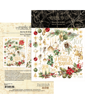 Graphic 45 Merry & Bright Rub-On Transfers (4502919)