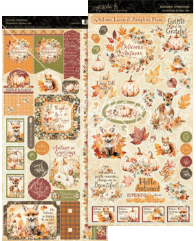 Graphic 45 Autumn Greetings Sticker Set (4502901)