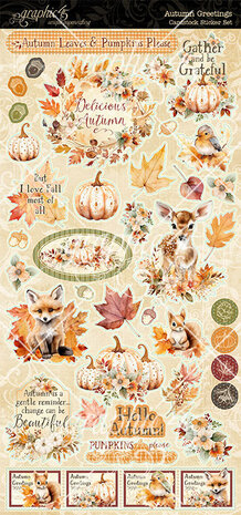Graphic 45 Autumn Greetings Sticker Set (4502901)