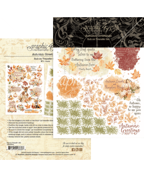 Graphic 45 Autumn Greetings Rub-On Transfers (4502904)