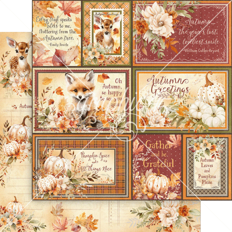 Graphic 45 Autumn Greetings 12x12 Inch Collection Pack (4502899)