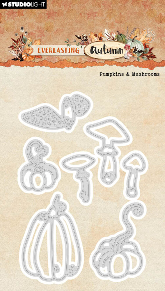 Studio Light Everlasting Autumn Cutting Dies Pumpkins & Mushrooms (SL-EA-CD882) (DISCONTINUED)