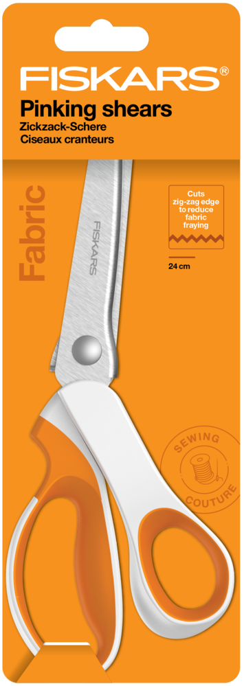 Fiskars Scissors Fabric Pinking Zig-zag Edge 24cm (1070024) Fiskars Scissors Fabric Pinking Zig-zag Edge 24cm (1070024)