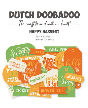Dutch Doobadoo Dream Plan Do Happy Harvest Dutch Die-Cuts Texts (23pcs) (474.007.043)