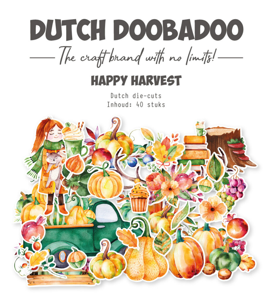 Dutch Doobadoo Dream Plan Do Happy Harvest Dutch Die-Cuts (40pcs) (474.007.042)