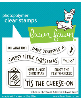 Lawn Fawn Cheesy Christmas Add-On Clear Stamps (LF3502)