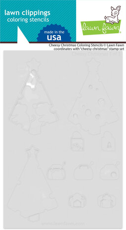 Lawn Fawn Cheesy Christmas Lawn Clippings Coloring Stencils (LF3558) (OUTLET) Lawn Fawn Cheesy Christmas Lawn Clippings Coloring Stencils (LF3558) (OUTLET)