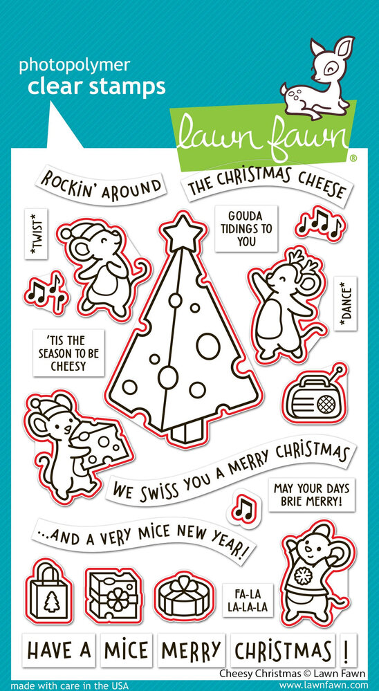 Lawn Fawn Cheesy Christmas Lawn Cuts Dies (LF3501)