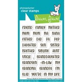 Lawn Fawn Henry's Build-A-Sentiment: Family Clear Stamps (LF3509)