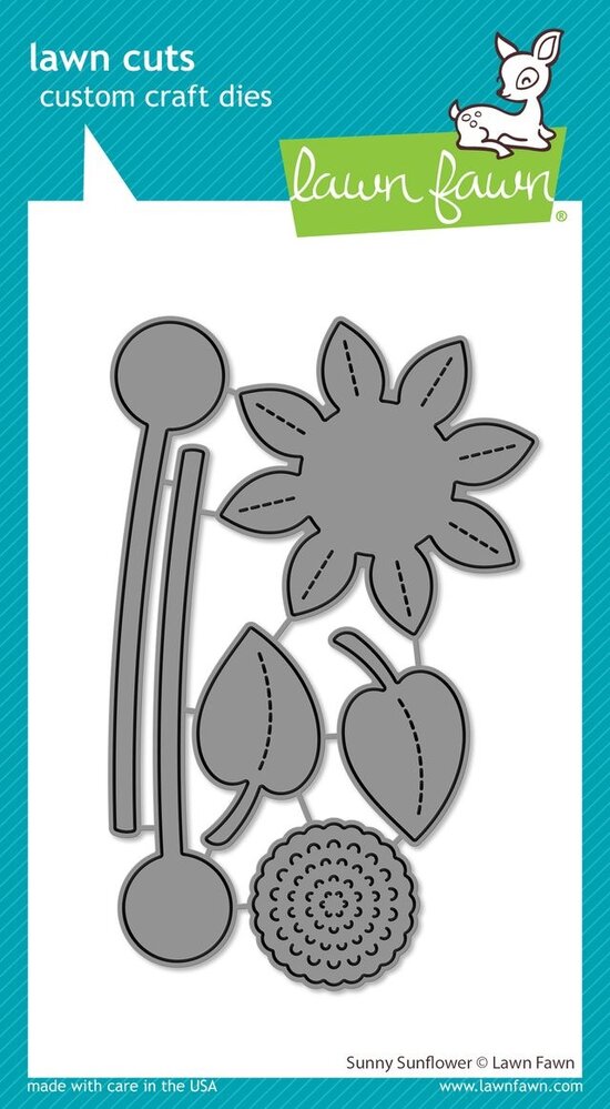 Lawn Fawn Sunny Sunflower Lawn Cuts Dies (LF3529)