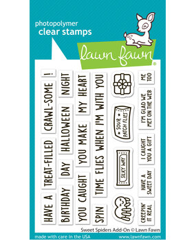 Lawn Fawn Sweet Spiders Add-On Clear Stamps (LF3494)