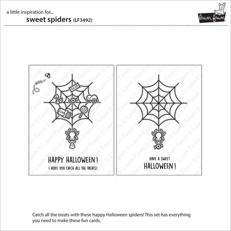 Lawn Fawn Sweet Spiders Clear Stamps (LF3492)