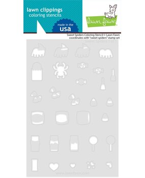 Lawn Fawn Sweet Spiders Lawn Clippings Coloring Stencil (LF3556) (DISCONTINUED)