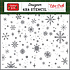 Let It Snow Snowflakes Stencil (CJ385034) Let It Snow Snowflakes Stencil (CJ385034)