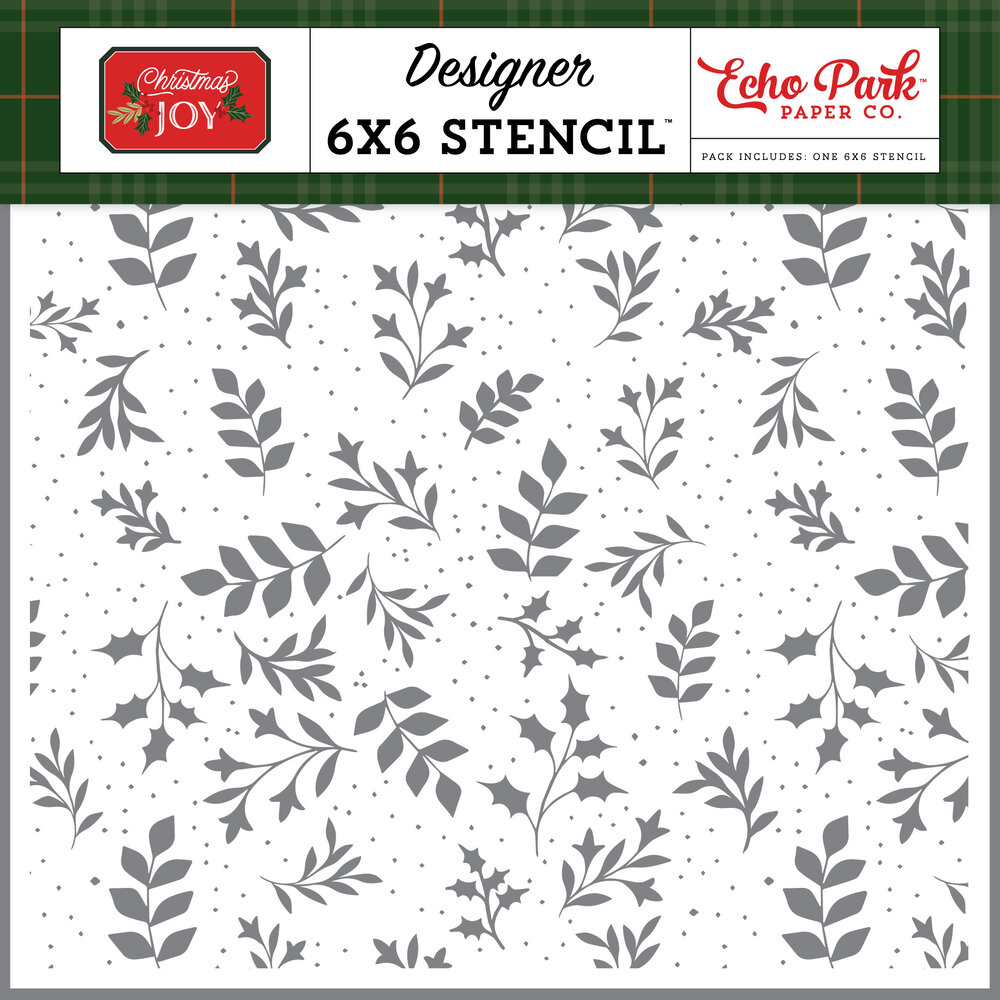 Echo Park Decking The Halls Sprigs Stencil (CJ385033) Echo Park Decking The Halls Sprigs Stencil (CJ385033)