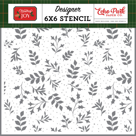 Echo Park Decking The Halls Sprigs Stencil (CJ385033) Echo Park Decking The Halls Sprigs Stencil (CJ385033)