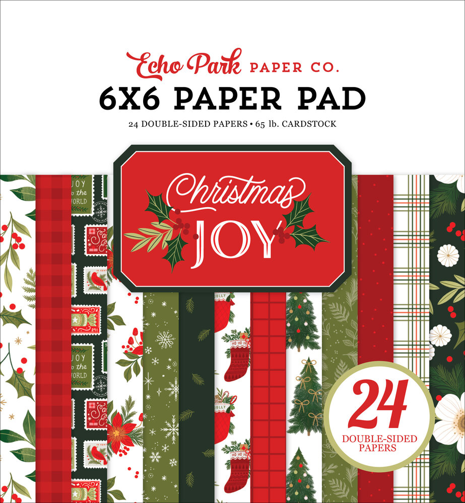 Echo Park Christmas Joy 6x6 Inch Paper Pad (CJ385023) Echo Park Christmas Joy 6x6 Inch Paper Pad (CJ385023)