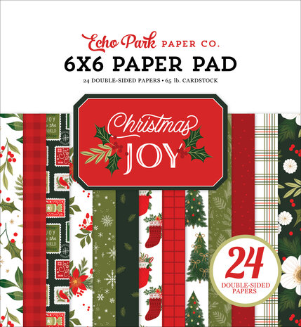 Echo Park Christmas Joy 6x6 Inch Paper Pad (CJ385023) Echo Park Christmas Joy 6x6 Inch Paper Pad (CJ385023)