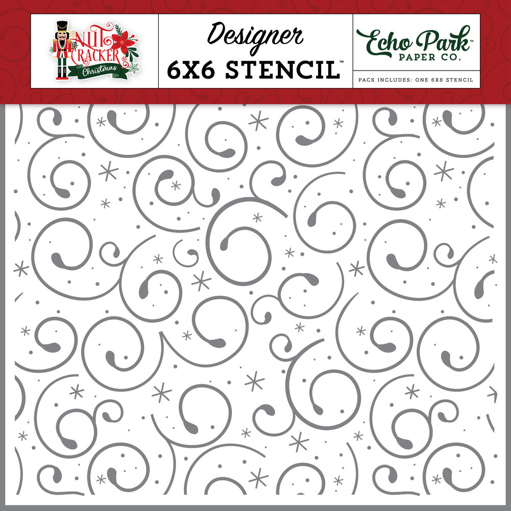 Echo Park Holiday Swirl Stencil (NC387034)