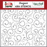 Echo Park Holiday Swirl Stencil (NC387034)