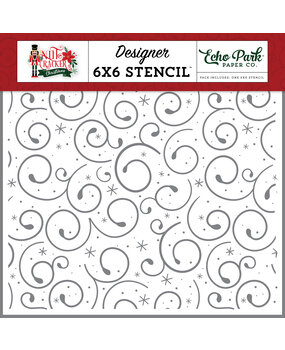 Echo Park Holiday Swirl Stencil (NC387034)