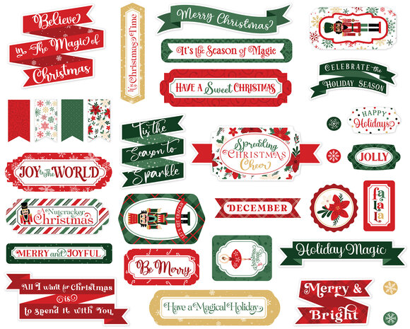 Echo Park Nutcracker Christmas Titles & Phrases (NC387032)