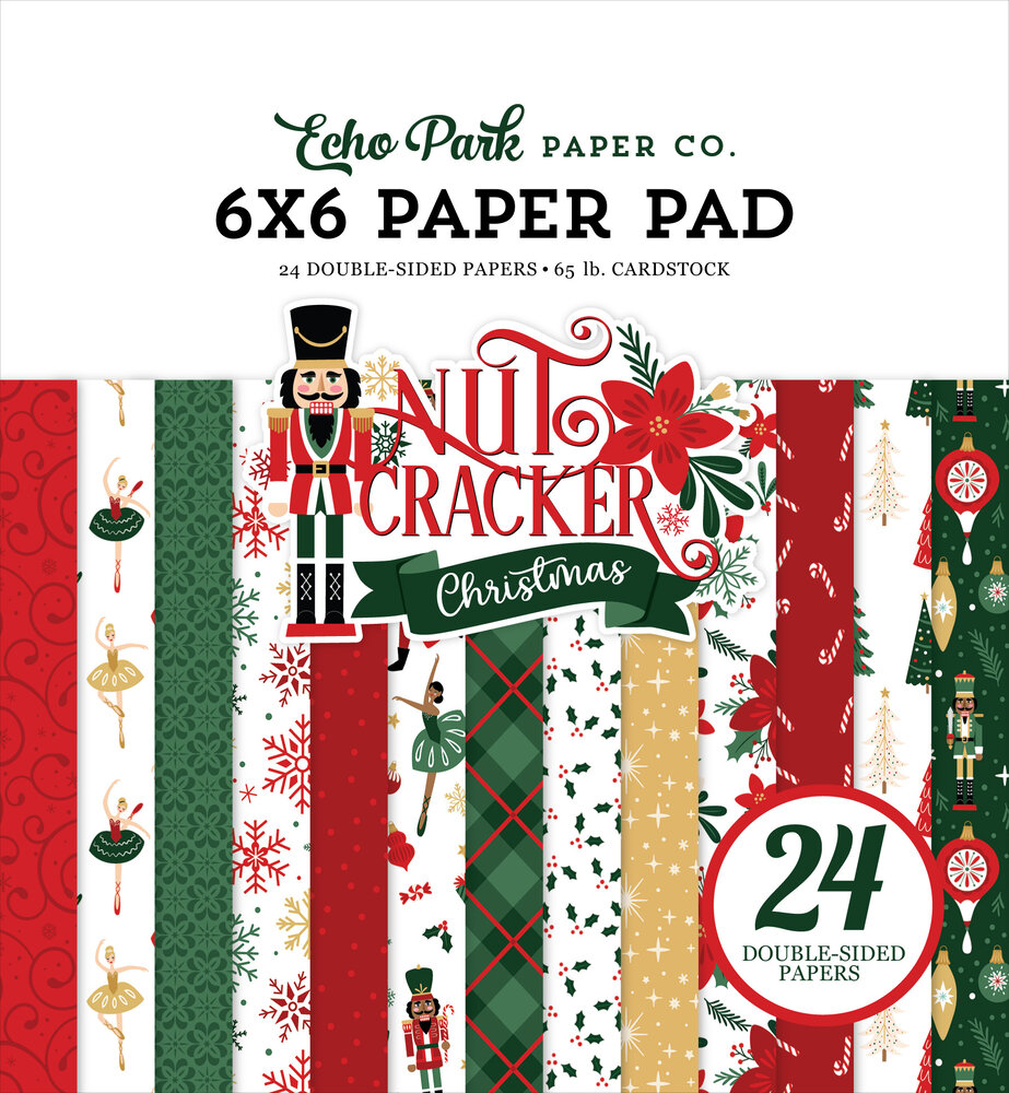 Echo Park Nutcracker Christmas 6x6 Inch Paper Pad (NC387023) Echo Park Nutcracker Christmas 6x6 Inch Paper Pad (NC387023)